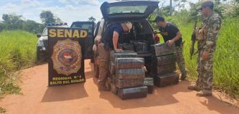 Canindeyú: Interceptaron una camioneta repleta de marihuana